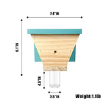 GAW Nature Wood Shed Style Carpenter Bee Traps for Outdoors, 1 Pack Best Wooden Bee Trap for Outside