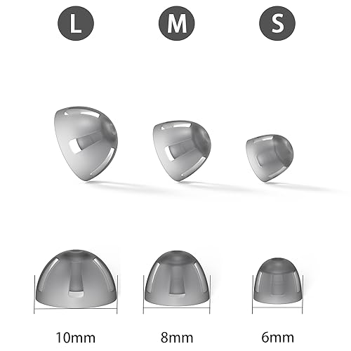 Resound Compatible Hearing Aid Domes Open Smokey Ear Tips Replacement 10mm (Large 20pcs Pack)