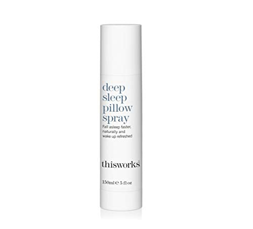 THISWORKS Deep Sleep Pillow Spray: Fast-Acting Natural Rest Aid with with Essential Oils of Lavender, Vetivert and Camomile, 150ml | 5 fl oz