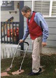 Rock Steady Cane – Hip, Knee Surgery Recovery Aid – Helps You Recover Faster from Surgeries and Injuries. Fully Adjustable Walking Cane Keeps You Moving, Increasing Circulation and Flexibility