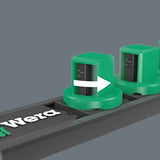 WERA 05005410001 Socket Rail, A Deep 1, Black, Magnetic, Drive 0.2 inch (6 mm), 9 Pieces