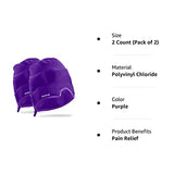 Magic Gel Migraine Ice Head Wrap | Real Migraine & Headache Relief | The Original Headache Cap | Cold, Comfortable, Dark & Cool; Endorsed by Physicians, Loved by Thousands - (2 Pack, Purple)