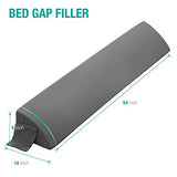 Vekkia Full Bed Wedge Pillow for Headboard Gap/Mattress Gap Filler/Headboard Pillow/Bed Gap Filler,Close Gap(0-6") Between Mattress and Headboard,Stop Loosing Your Pillows,Phone(Gray 54"x10"x6")