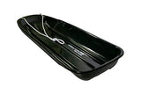 Avalanche Brands | Classic 48" Downhill Toboggan Snow Sled | Black | Fit for 2 Riders