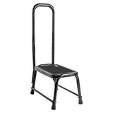 Leekpai Step Stool with Handle for Adults，Seniors Heavy Duty Holds 330 lbs.Stepping Stool for Elderly Adults, Attractive Black for Kitchen