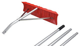 Extreme Max 5600.3288 Poly Roof Rake - 21' Reach with 23" Blade,Red