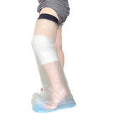 Adult Leg Cast Protector for Shower, Waterproof Cast Cover for shower Leg with Non-Slip Padding Bottom, Full Leg Shower Protector Watertight Protection to Broken Leg, Knee, Foot, Ankle Wound, Burns