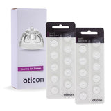 Genuine Oticon Hearing Aid Domes Minifit Open 6mm (0.24 inches - Small), Oticon Branded OEM Denmark Replacements, Authentic Accessories for Optimal Performance -2 Pack/20 Domes Total