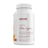 SUBSTANCE. - Nature's Fiber & Spices for Digestive Wellness - Supports Colon Cleanse - Formulated with Psyllium Husk, Flax Seed & Ginger - Dietary Fiber Supplement - Vegan-Friendly - 240 Capsule