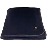 EKTOS 100% Wool Blankets, 66" x 90", Heavy Wool Blanket, Camping Blankets for Sleeping (Navy, Twin Size)