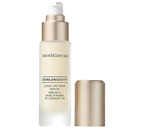 bareMinerals Skinlongevity Long Life Face Serum Infused with Niacinamide, Improves Signs of Aging, Strengthens Skin Barrier, Reduces Visible Lines, Vegan