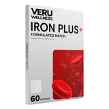 Veru Wellness Iron Plus Daily Patch - Iron Deficiency Support - Blood Levels and Energy (60 Day Supply)