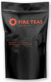 FIRE TEAS DETOX & GLOW - Ayurvedic Cleansing Tea - Organic White Tea, Turmeric (Curcumin), Ginger, Cardamom, Cinnamon & Saffron - Delicious, Fast & Effective - Made in the USA