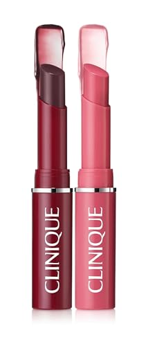 CLINIQUE For You, For Me shareable duo - Almost Lipstick Pink Honey & Black Honey .04oz/1.2g each