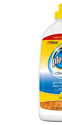 Pledge Wood Floor Cleaner Liquid, Shines Hardwood, Removes Dirt, Safe and Gentle, Lemon, 27 fl oz