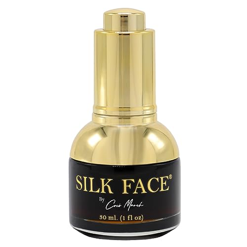 Elixir SILK FACE Serum by Coco March - PURE SILK Extracts - Quickly Reduces Fine Lines - Evens out Skin Tone, Luxurious Illumination Visible from the first application 1 fl oz.