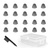 Hearing Aids Domes for Resound Sure Fit RIC RITE and Open Fit BTE Hearing Amplifier Smoky Power Domes with Cleaning Tools and Carry Case Large Size 12mm 20 Pcs