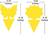 Fruit Fly Sticky Traps, Sticky Traps for Bugs 96 Pack Yellow Double Side Sticky Trap with Shovel for Gnat, Fruit Fly, White Fly, Aphid, Leaf Miner