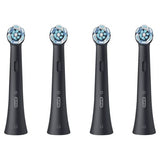 Oral-B iO Ultimate Clean Electric Toothbrush Head, Twisted & Angled Bristles for Deeper Plaque Removal, Pack of 4, Suitable for Mailbox, Black