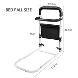 Svnntaa Bed Rails for Elderly Adults Safety- Assist Handlebar for Beds with Storage Bag,Bed Assist Grab Bar Handle Helps Getting in and Out of Bed Much Easier