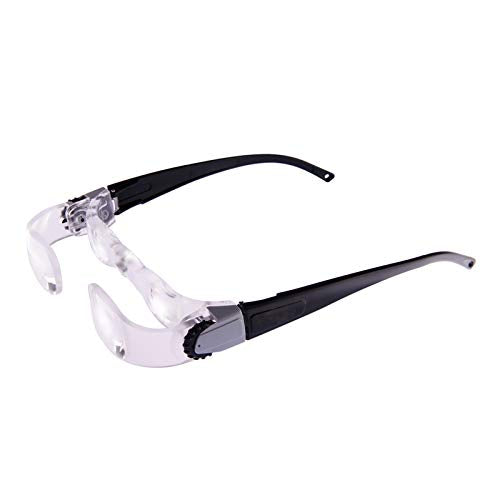 TV Magnifying Glass 2.1X Handsfree Binocular Glasses Reading Aid 0 to +300 Degree Adjustable Far-Sightedness Magnifier for Macular Degemeration,Birthday Christmas Gift for Seniors(for Hyperopia)