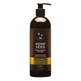 Hemp Seed Hand & Body Lotion, Nag Champa Scent - 16 oz. - Soothe Dry Skin - Argan Oil, Hemp Seed Oil - Light, Non-Greasy Formula - Vegan & Cruelty Free