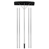 Goplus Snow Roof Rake, Extendable 4.8-20FT Snow Shovel for Snow Removal w/Aluminum Frame & Anti-Slip Handle, Ideal for Roof Car, 25-Inch Blade