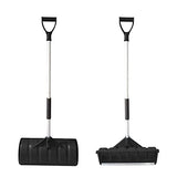 MTB 52 inch Lightweight Snow Shovel Snow Pusher, Pack of 2 Sets, Black, with Wide Poly Blade (22 inch x 10 inch) and Aluminum Handle