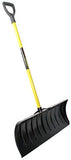 Structron 96838, 24" Snow Pusher, Polycarbonate, Two Hex-Screws in Braced Socket, 45" Premium Fiberglass, Poly D Grip, Multi