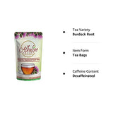 Burdock Root Tea Organic - 100% Alkaline - 15 Unbleached/Chemical-Free Burdock Root Tea Bags - Caffeine-Free, No GMO