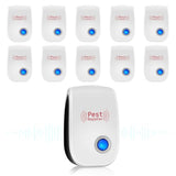 Ultrasonic Pest Repeller 10 Pack,Electronic Pest Repellent Plug in,Mosquito Repellent Indoor,Mice Mosquito Cockroach Repellent,Efficient Pest Control to Repel Bugs,Fleas in Home,School,Warehouse