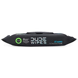 DUDE Wipes - Flushable Wipes - 48 Count Dispenser and 30 Single Wipes - Unscented Extra-Large Adult Wet Wipes - Individually Wrapped & Dispenser - Vitamin-E & Aloe