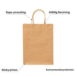 RACETOP 50Pcs 8x4.5x10.8 inch Brown Gift Bags with Handles, Paper Gift Bags, Kraft Paper Bags, Gift Bags Bulk, Craft Gift Bags, Retail Bags, Shopping Bags, Favor Bags