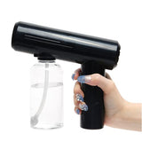 Mini Disinfectant Spray Gun Nano Sprayer Sanitizer Gun Alcohol Nano Spray Gun Electric Spray Bottle Gun Mist Sprayer Gun Fogger Machine for Indoor Outdoor 8.8 OZ Black