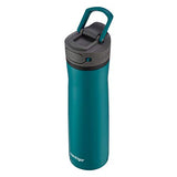 Contigo Cortland Chill 2.0 Stainless Steel Vacuum-Insulated Water Bottle with Spill-Proof Lid, Keeps Drinks Hot or Cold for Hours with Interchangeable Lid, 24oz, Spirulina