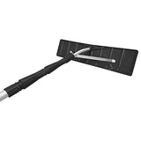 MTB Telescoping Snow Roof Rake, Black, with 21-ft Extension Aluminum Handle, 24.8 in X 6 in Poly Blade Rooftop Snow Removal Tool