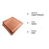 Amradield Copper Fabric Blocking RFID/RF-Reduce EMF/EMI Protection Certified Material Blocks RF Signals (WiFi, Cell, Bluetooth, Radiation Shielding) Golden Color 39"x43" inch