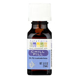 Aura Cacia Chill Pill Essential Oil Blend | GC/MS Tested for Purity | 15ml (0.5 fl. oz.)