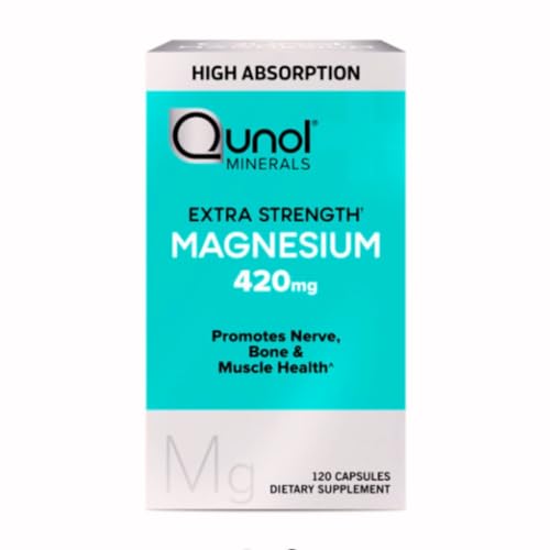 ikj Magnesium Capsules (120 Count), High Absorption, 420mg, Extra Strength, Bone, Nerve, and Muscle Health Supplement Y