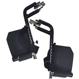 ENCAREFOR Wheelchair Elevating Legrests ，Composite Footplates Non-Padded Calf Supports,for Standard Wheelchairs,1 Pair