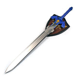 Zelda Link Master Sword Twilight Princess Fantasy Sword with Plaque - Blue (Blue)