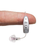 BLJ Hearing Aid for Seniors, Invisible Digital Hearing Amplifier to Assist Hearing, Lightweight with Noise Reduction and Feedback Cancelling (Red-Right Ear)
