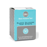 BKT | Blood Glucose Test Strips, 50ct | Compatible with BKT meter and Keto-Mojo original Bluetooth meter (TD-4279) NOT FOR USE WITH THE KETO-MOJO GK+ METER