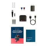 Go Prime Digital Hearing Aids for Seniors and Adults, In-the-Ear Rechargeable Hearing Aids with Noise Reduction and Discreet Fit for All-Day Comfort, Includes Rechargeable Hearing Aid Case (Black)
