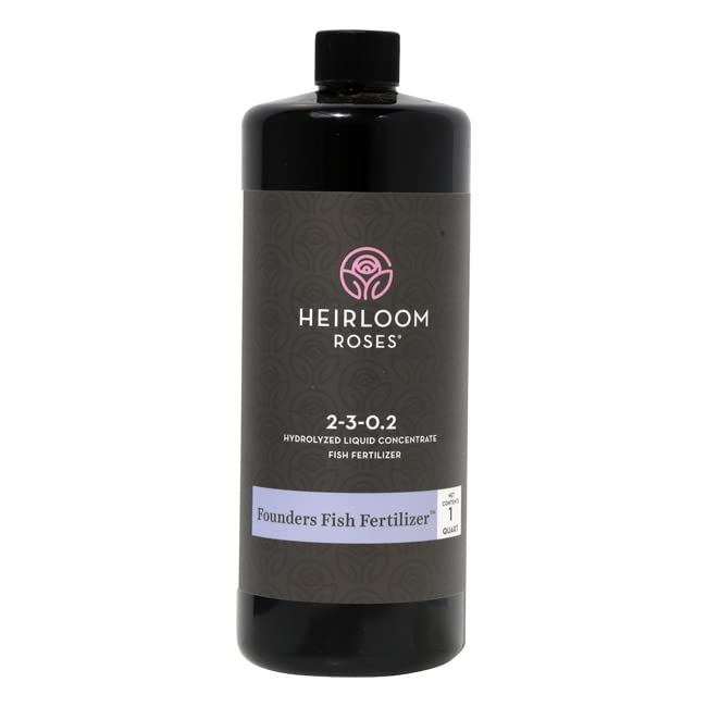 Heirloom Roses Founder’s Fish Fertilizer - Plant Food for Plants, Organic Liquid Emulsion Fertilizer, Garden Fertilizers for Rose Flower and Tomato Outdoor Gardening