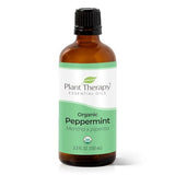 Plant Therapy Organic Peppermint Essential Oil 100% Pure, USDA Certified Organic, Undiluted, Natural Aromatherapy, Therapeutic Grade 100 mL (3.3 oz)