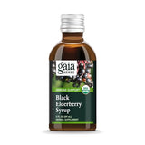 Gaia Herbs Black Elderberry (Sambucus Nigra) Syrup-Immune Support Supplement-Made with Organic Black Elderberries for Immune System Support-USDA Certified Organic Formula-3 Fl Oz (18-Day Supply)