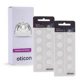 Genuine Oticon Hearing Aid Domes Minifit Open 8mm (0.31 inches - Medium), Oticon Branded OEM Denmark Replacements, Authentic Accessories for Optimal Performance -2 Pack/20 Domes Total