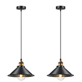 Licperron Industrial Pendant Light E26 E27 Base, Vintage Hanging Pendant Lights Retro Pendant Light Fixtures Home Kitchen Lighting, Bar Lights Hanging, 2 Pack