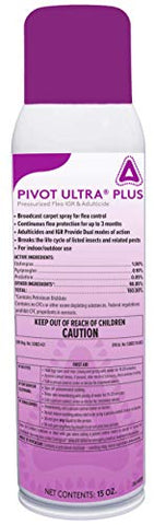 Control Solutions Pivot Ultra Plus - Aerosol Flea Insect Growth Regulator & Adulticide (15 oz)